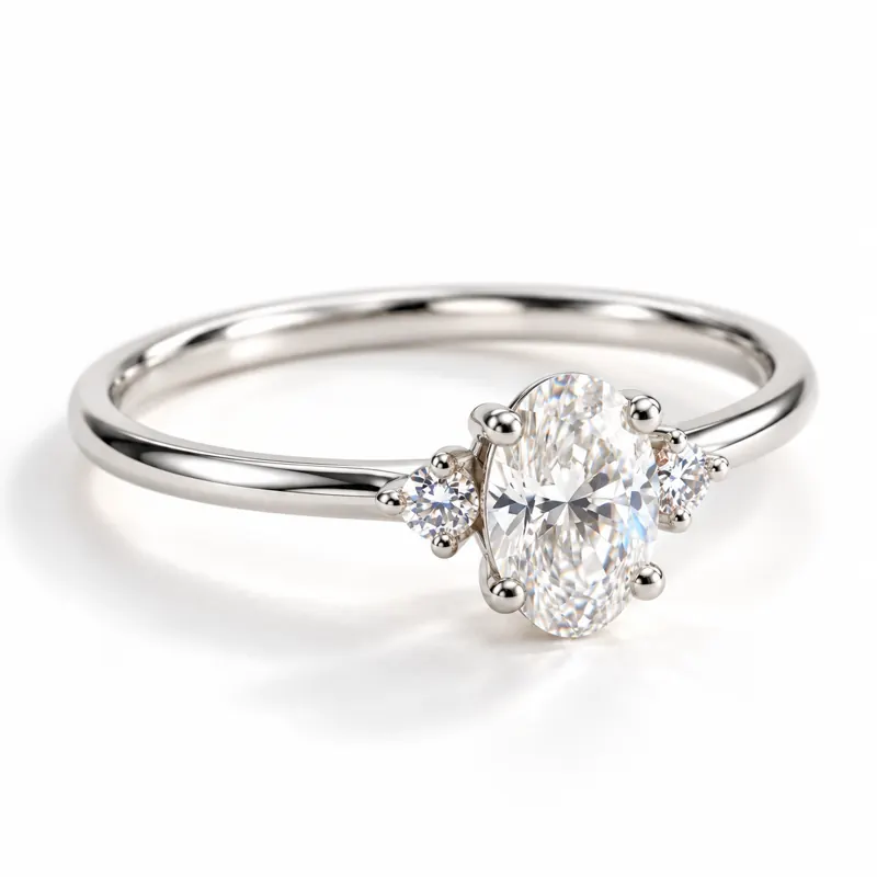 Trinity Ring, Cubic zirconia, threequarter design render